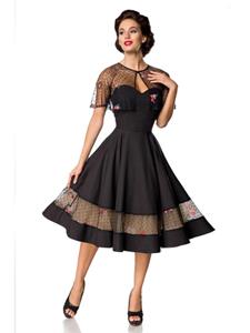 Rockabilly Clothing Vintage-Kleid mit Cape
