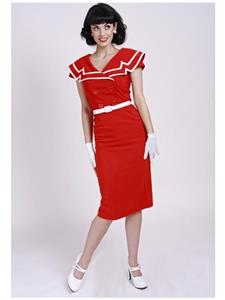Rockabilly Clothing Captain Red Pencil