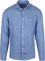 Hackett Hemd Garment Dyed Blau