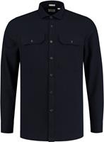 Dstrezzed Overhemd Flannel Donkerblauw