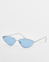 Jeepers Peepers Women's Retro Frame Sunglasses - Blue