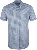 State of Art Shortsleeve Overhemd Blauw Print