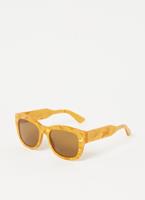 GUCCI GG1110S | Damen-Sonnenbrille | Butterfly | Fassung: Kunststoff Beige / Orange | Glasfarbe: Braun