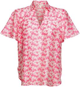 edc by Esprit Gedessineerde blouse in iets transparante look