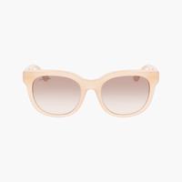 Lacoste Damen Sonnenbrille oval aus Acetat mit Croco-Haut - ROSE 