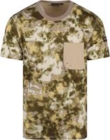 Napapijri Grüne Camouflage T-Shirt