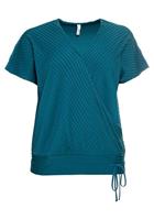 Sheego T-Shirt in Wickeloptik, mit aufwendigen Biesen