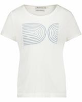 Nukus Rundhalsshirt »Swave Offwhite Babyblue T-Shirt aus Baumwolle mit blauem 3-D Aufdruck«