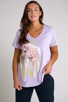 Ulla Popken Rundhalsshirt T-Shirt Landschaft Oversized Rundhals Halbarm