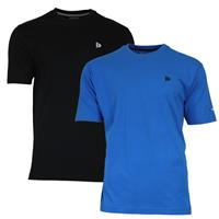 Donnay Donnay Heren - 2-Pack - T-Shirt Vince - Zwart & Cobaltblauw