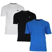 Donnay Donnay Heren - 3-Pack - T-Shirt Vince - Wit/Zwart/Cobaltblauw