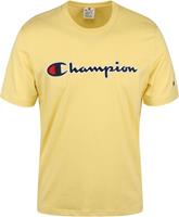 Champion T-Shirt Script Logo Gelb