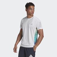 adidas Own the Run Colorblock T-Shirt Weiß