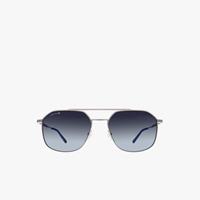 Lacoste Herren Navigator-Sonnenbrille mit Metallgestell - MATTE GREY 