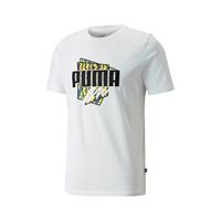 Herren Kurzarm-T-Shirt Puma 848576-02 Weiß (Größe: M)