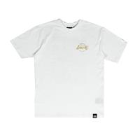 newera New Era Männer T-Shirt NBA Los Angeles Lakers Staked Metallic Print Oversized in weiß