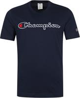 Champion T-Shirt Script Logo Dunkelblau