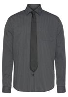 Man's World City Business Businessoverhemd Met bijpassende stropdas, kentkraag, borstzak (set, 2-delig, Met een stropdas)