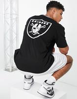 newera New Era Männer T-Shirt NFL Las Vegas Raiders Distressed Graphic Oversized in schwarz