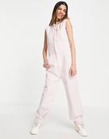 Levi's Well Thread - Denim jumpsuit zonder mouwen in roze-Wit