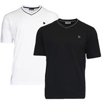 Donnay Donnay Heren - 2-Pack - T-Shirt Jason - Wit & Zwart