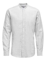 Only&Sons Onscaiden Ls Solid Linen Mao Shirt