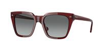 VOGUE VO5380S | Herren-Sonnenbrille | Eckig | Fassung: Kunststoff Rot / Transparent | Glasfarbe: Grau