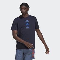 adidas Designed 2 Move Logo T-Shirt Blau