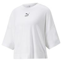 Puma T-Shirt »Classics Damen-T-Shirt mit Seitenschlitz Oversized«
