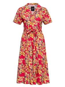 Rockabilly Clothing Swing-Kleid Hawaii Rot