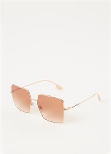 BURBERRY BE3133 DAPHNE | Damen-Sonnenbrille | Eckig | Fassung: Kunststoff Rosa | Glasfarbe: Rosa