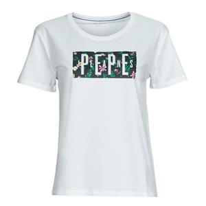 Pepe Jeans T-Shirt "PATSY", in figurbetonter Passform und mit tollem markentypischem Frontprint