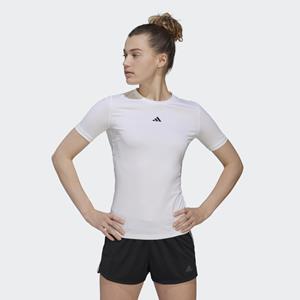 adidas Training T-Shirt Techfit - Weiß/Schwarz Damen