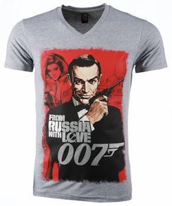 Local Fanatic T-shirt james bond from russia 007 print