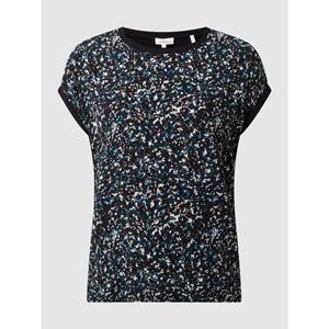 s.Oliver T-Shirt im Materialmix T-Shirts schwarz Damen 