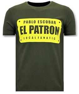 Local Fanatic T-shirts met print pablo escobar el patron