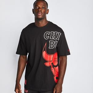 newera New Era Männer T-Shirt NBA Chicago Bulls Half Logo in schwarz