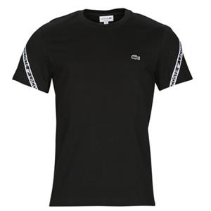 Lacoste Herren Lacoste T-Shirt mit bedruckten Streifen - Schwarz 