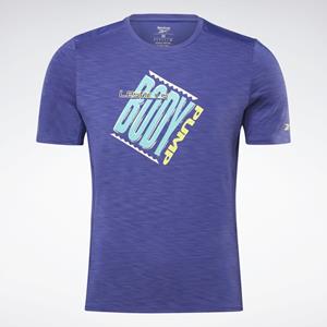 Kurzärmliges Sport T-shirt Reebok Les Mills Bodypump Blau