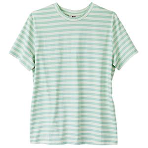 Fjällräven Dames T-Shirt Striped T-Shirt W, groen-wit