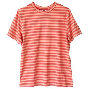 Fjällräven Dames T-Shirt Striped T-Shirt W, rood-roze