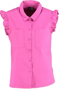 VERO MODA Signe SL Frill Top Very Berry FUSHIA S