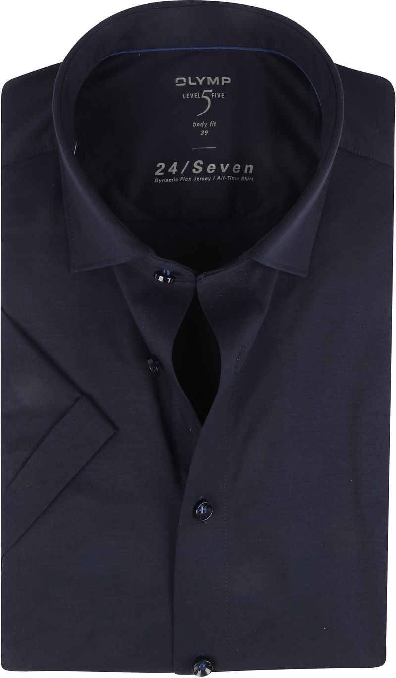 Olymp Level 5 Overhemd 24/Seven Donkerblauw