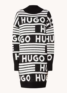 HUGO Sisminy Logo-Jacquard Knit Dress - S
