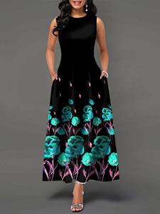 SaraMart Europäisches und amerikanisches Langarmkleid High-End-Luxus-Strass-Einhalskleid aus Strass