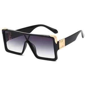 SaraMart 2021 neue Mode Damen Square Sonnenbrille Frauen Goggle Shades Vintage Brand Designer Übergroße Sonnenbrille UV400 Herrenmode Einteilige Linsensonnenb
