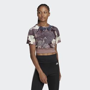 Adidas Allover Print Cropped T-shirt