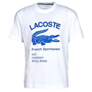 Lacoste Herren Lacoste Krokodil-T-Shirt - Weiß 