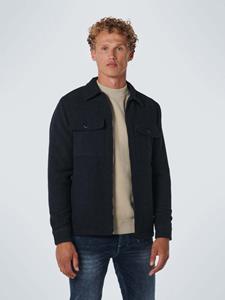 No-Excess Overshirt Wolle Mix Navy