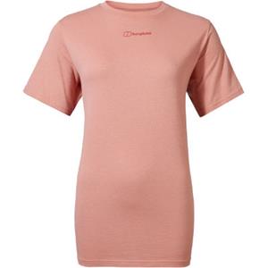 Women's Berghaus Boyfriend Logo Short Sleeve T-Shirt in Pink